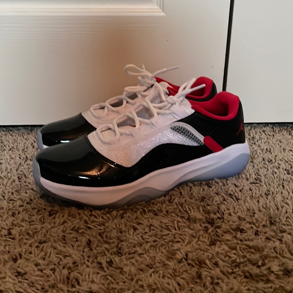 Jordan Black and Red Sneakers